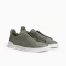 Zegna Triple Stitch Green Zegna Army Green Sneakers Zegna Slip-On Leather Sneakers Luxury Green Designer Sneakers Zegna Premium Footwear