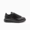 Alexander McQueen Black Sneakers McQueen Oversized Sneakers Designer Black Chunky Sneakers Alexander McQueen Leather Shoes Luxury Streetwear Sneakers