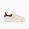 Alexander McQueen White Sneakers McQueen Oversized Sneakers Designer White Chunky Sneakers Alexander McQueen Leather Shoes Luxury White Sneakers