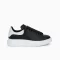 Alexander McQueen Black Sneakers McQueen Oversized Sneakers Designer Black Chunky Sneakers Alexander McQueen Leather Shoes Luxury Streetwear Sneakers
