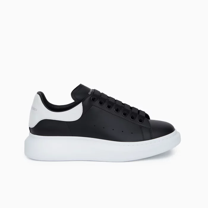 Alexander McQueen Black Sneakers McQueen Oversized Sneakers Designer Black Chunky Sneakers Alexander McQueen Leather Shoes Luxury Streetwear Sneakers