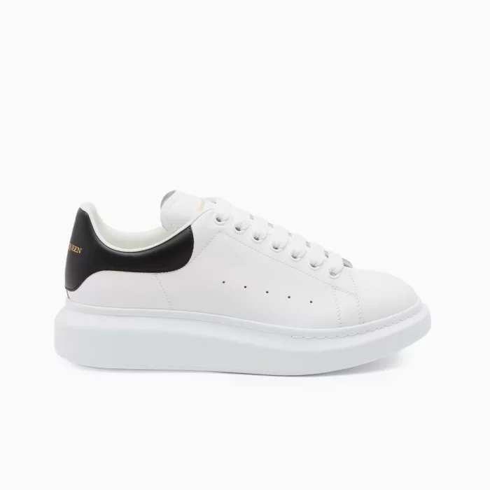 Alexander McQueen White Sneakers McQueen Oversized Sneakers Designer White Chunky Sneakers Alexander McQueen Leather Shoes Luxury White Sneakers