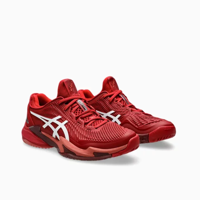 Asics Court FF3 Novak Tennis Shoes Cranberry White Padel Shoes