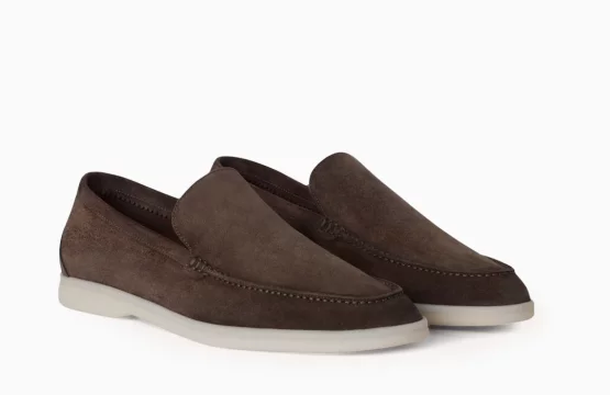 Loro Piana Summer Walk Loafers Loro Piana Brown Suede Loafers Loro Piana Men Loafers Luxury Suede Loafers Men