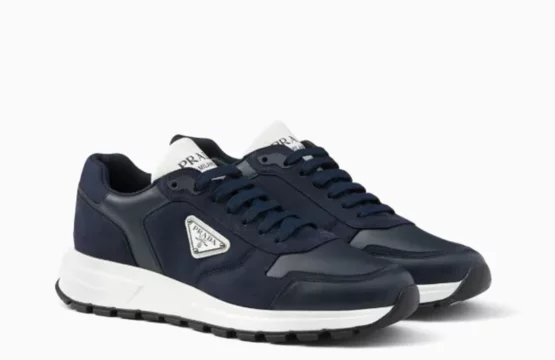 Prada Prax 01 Sneakers Prada Navy Leather Sneakers Prada Sport Sneakers Luxury Designer Sneakers