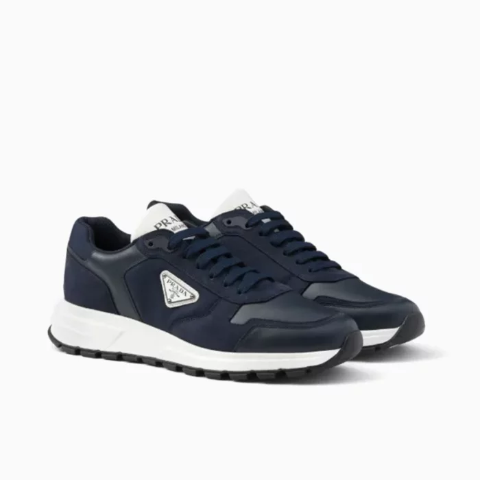 Prada Prax 01 Sneakers Prada Navy Leather Sneakers Prada Sport Sneakers Luxury Designer Sneakers