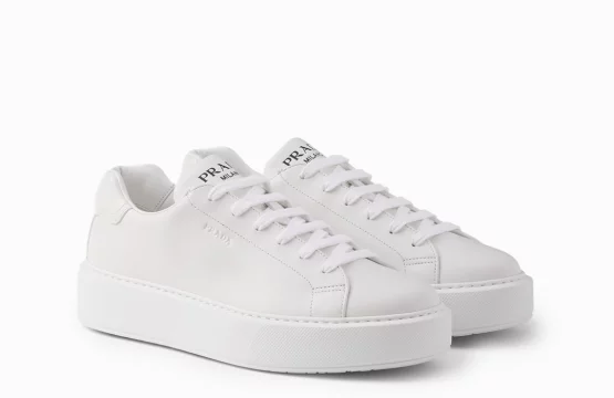 Prada White Leather Sneakers Prada Leather Sneakers Men Prada Luxury Sneakers Designer White Sneakers Men