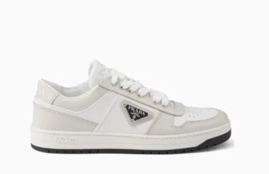 Prada Downtown Sneakers Prada White Leather Sneakers Prada Luxury Sneakers Designer White Sneakers Men