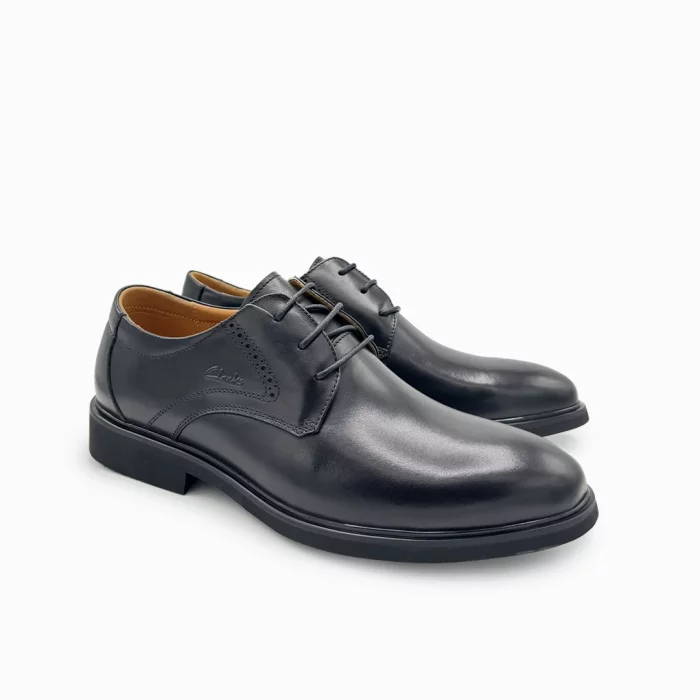 Clarks Black Formal Shoes Black Leather Calf Dress Shoes Clarks Men’s Lace Up Shoes Clarks Office Leather Shoes Formal Black Clarks Shoes