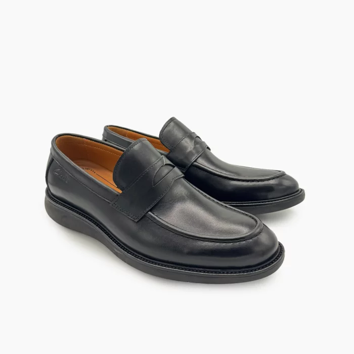 Clarks Black Moccasins Clarks Leather Moccasins Men’s Black Moccasins Clarks Clarks Slip-On Leather Shoes Black Leather Clarks Casual Shoes