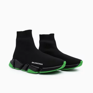 Balenciaga Speed 2.0 Sneakers Balenciaga Speed Trainer Black Green Balenciaga Knit Sneakers Balenciaga Luxury Sneakers