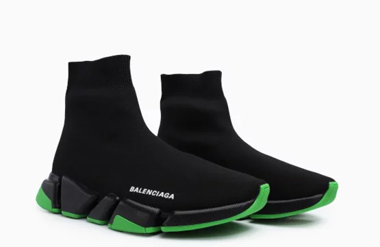 Balenciaga Speed 2.0 Sneakers Balenciaga Speed Trainer Black Green Balenciaga Knit Sneakers Balenciaga Luxury Sneakers