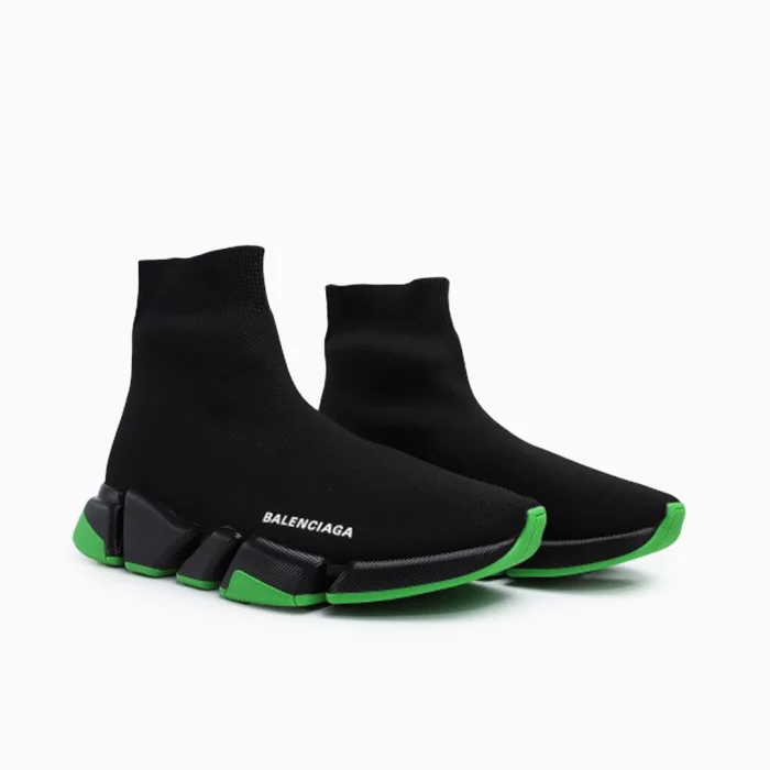 Balenciaga Speed 2.0 Sneakers Balenciaga Speed Trainer Black Green Balenciaga Knit Sneakers Balenciaga Luxury Sneakers