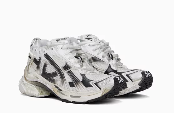 Balenciaga Track Sneakers Silver Black Balenciaga Silver Black Trainers Balenciaga Technical Sneakers Balenciaga Luxury Sneakers