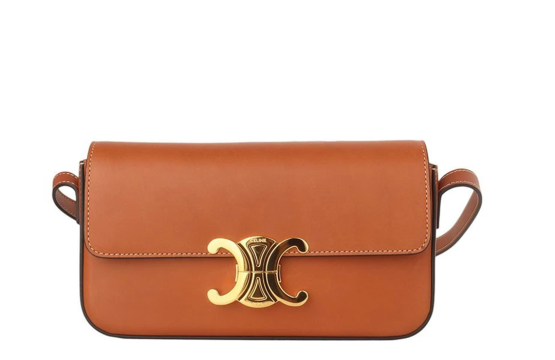 Celine Triomphe Arc De Triomphe Matte Cow Leather Shoulder Bag
