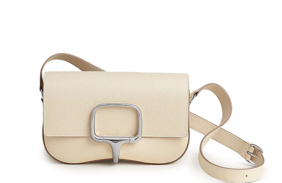 Hermes Della Cavalleria Elan 89 Shoulder OF White Bag