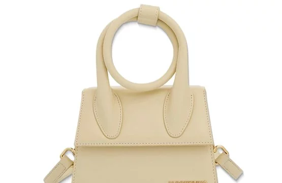 Jacquemus Le Chiquito Noeud Leather Bag In Beige