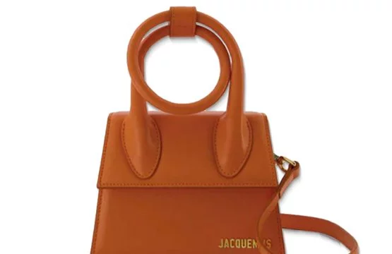Jacquemus Le Chiquito Noeud Leather Bag In Camel