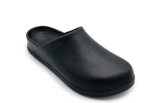Dylan Clog Black Crocs Leather Look Clogs Unisex Black Clogs Crocs Jordan Shoes