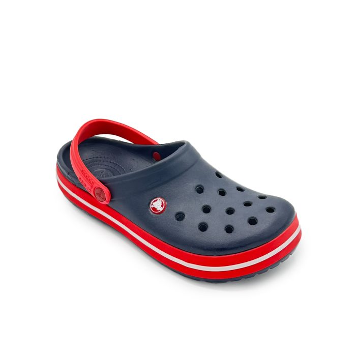 Navy Red Crocs Two-Tone Crocs Crocs Navy Slip On Unisex Navy Red Clogs