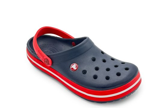 Navy Red Crocs Two-Tone Crocs Crocs Navy Slip On Unisex Navy Red Clogs