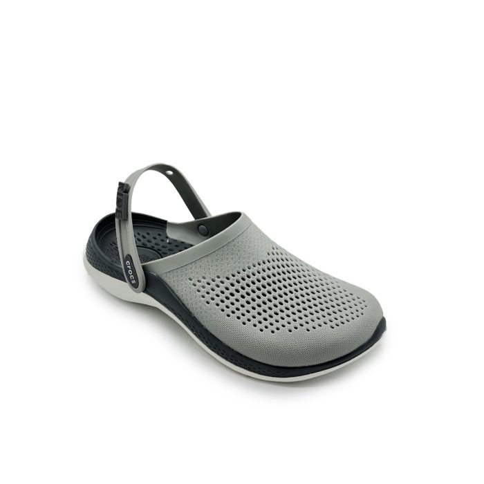 Crocs Grey Black Unisex LiteRide Clogs Grey Black Crocs Croslite LiteRide Grey