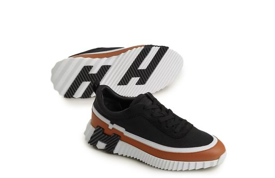 Hermes Bouncing Sneakers Hermes Black Camel Shoes Hermes Luxury Sneakers Hermes Casual Footwear Designer Sport Sneakers