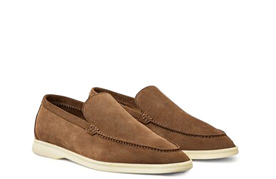Loro Piana Summer Walk Loro Piana Brown Loafers Luxury Suede Loafers Italian Designer Loafers Loro Piana Casual Shoes