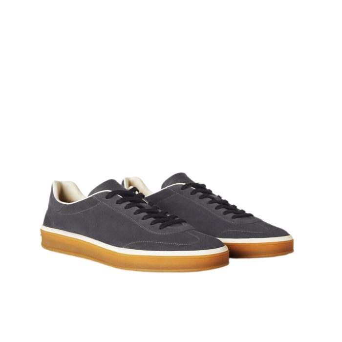 Loro Piana Tennis Walk Sneakers Loro Piana Navy Suede Sneakers Luxury Tennis Sneakers Italian Designer Sneakers Loro Piana Casual Shoes
