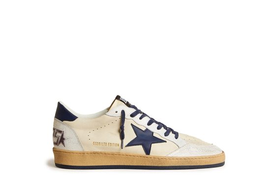 Golden Goose Blue Star Golden Goose Super-Star Sneakers Golden Goose Leather Sneakers Designer Distressed Sneakers Golden Goose Blue Shoes