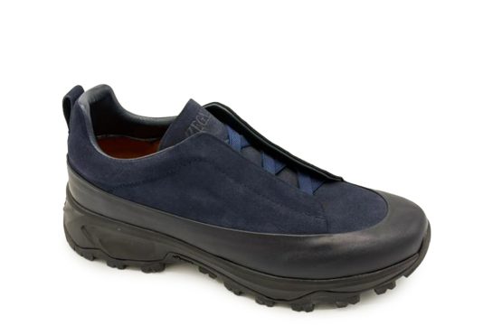 Zegna Triple Stitch Navy Zegna Monte Sneakers Zegna Suede Leather Sneakers Men’s Zegna Luxury Sneakers Zegna Triple Stitch Slip-On