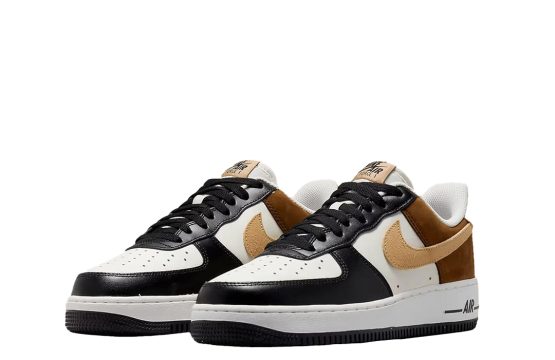 Nike Air Force 1 Jordan Air Force 1 brown sneakers Nike AF1 mocha colorway Lifestyle Nike sneakers Retro basketball shoes