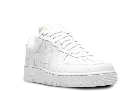 Louis Vuitton Air Force 1 Jordan

Nike Air Force 1 LV White

Virgil Abloh Air Force 1 sneakers

Nike x Louis Vuitton collaboration

Off-White Air Force 1