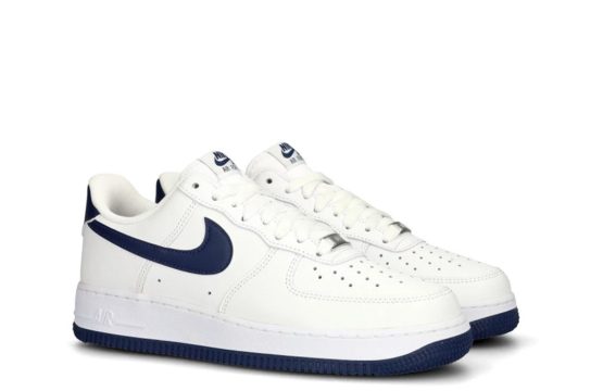 Nike Air Force 1 Jordan Air Force 1 white navy sneakers Nike AF1 men shoes Lifestyle Nike sneakers Classic basketball sneakers