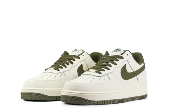Nike Air Force 1 Jordan Air Force 1 white olive green shoes Nike AF1 men’s sneakers Lifestyle Nike sneakers Retro basketball shoes
