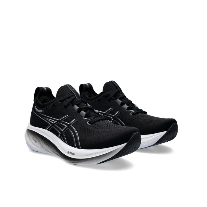 Asics Gel-Nimbus 26 in Black and White
Asics Gel Nimbus 26 Jordan
Asics Black White running shoes
Asics Gel Nimbus men’s sneakers
Asics performance running shoes