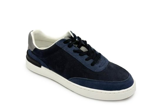 Clarks Navy Sneakers Clarks Leather Court Shoes Clarks Men’s Navy Casual Sneakers Clarks Comfortable Lifestyle Shoes