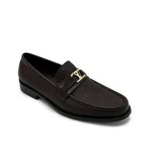 LV Major Loafers Brown Louis Vuitton Brown Loafers Designer Brown Leather Loafers LV Men’s Loafers Luxury Men’s Leather Shoes