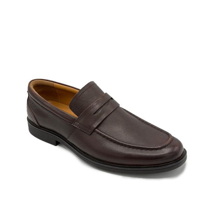 Clarks Whiddon Slip On Clarks Brown Leather Shoes Whiddon Men’s Shoes Clarks Office Shoes Men’s Slip-On Brown Leather