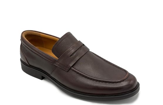 Clarks Whiddon Slip On Clarks Brown Leather Shoes Whiddon Men’s Shoes Clarks Office Shoes Men’s Slip-On Brown Leather