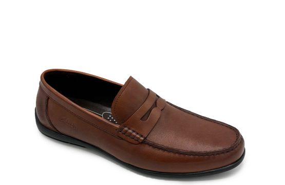 Clarks Men’s Leather Loafers Gerrard Loafers Brown Clarks Smart Casual Shoes Leather Loafers Men Clarks