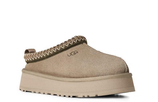 UGG Tazz UGG Platform Slipper UGG Light Brown Shoes Tazz Suede Slipper