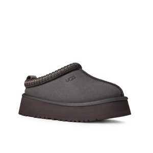 UGG Dark Grey Slippers UGG Indoor Outdoor Slipper Tasman Wool Lined Slipper UGG Grey Suede Shoes